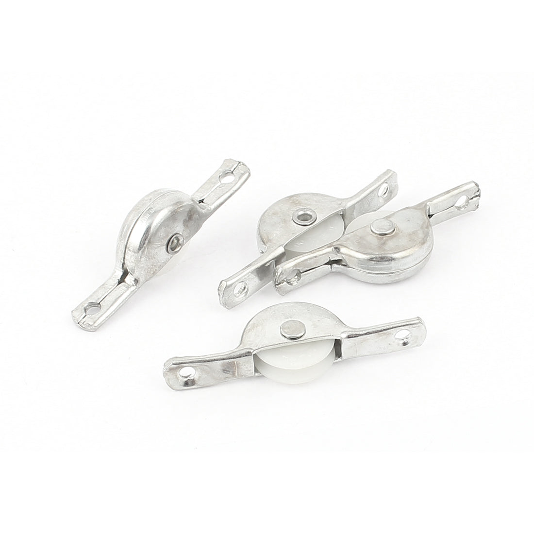 Harfington 4Pcs Ball Bearing 17mm Diameter Wheel Single Axle Window Door Sliding Pulley Rollers