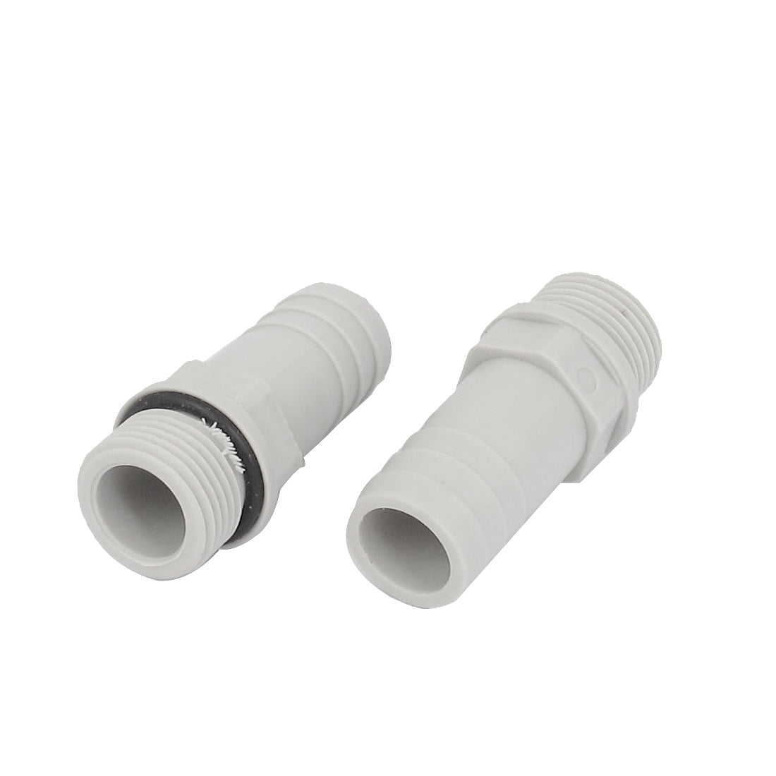 Harfington 3/8BSP Male Thread 14mm Inner Dia Air Plastic Hose Barb Coupler Connector 4pcs