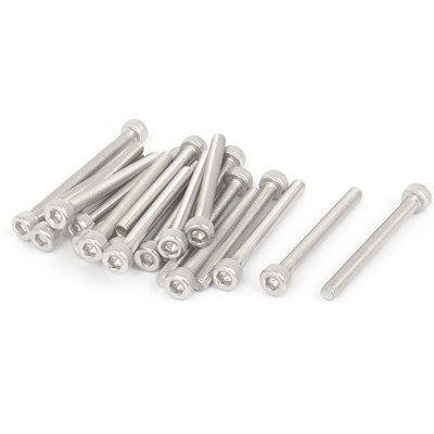 Harfington M3x30mm Thread 304 Stainless Steel Hex Key Bolt Socket Head Cap Screws 20pcs