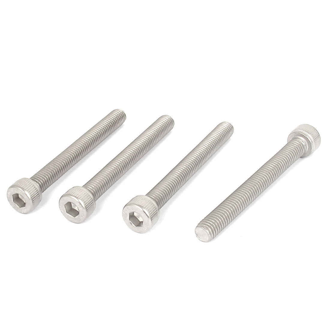 uxcell Uxcell M8x70mm Thread 304 Stainless Steel Hex Key Bolt Socket Head Cap Screws 4pcs