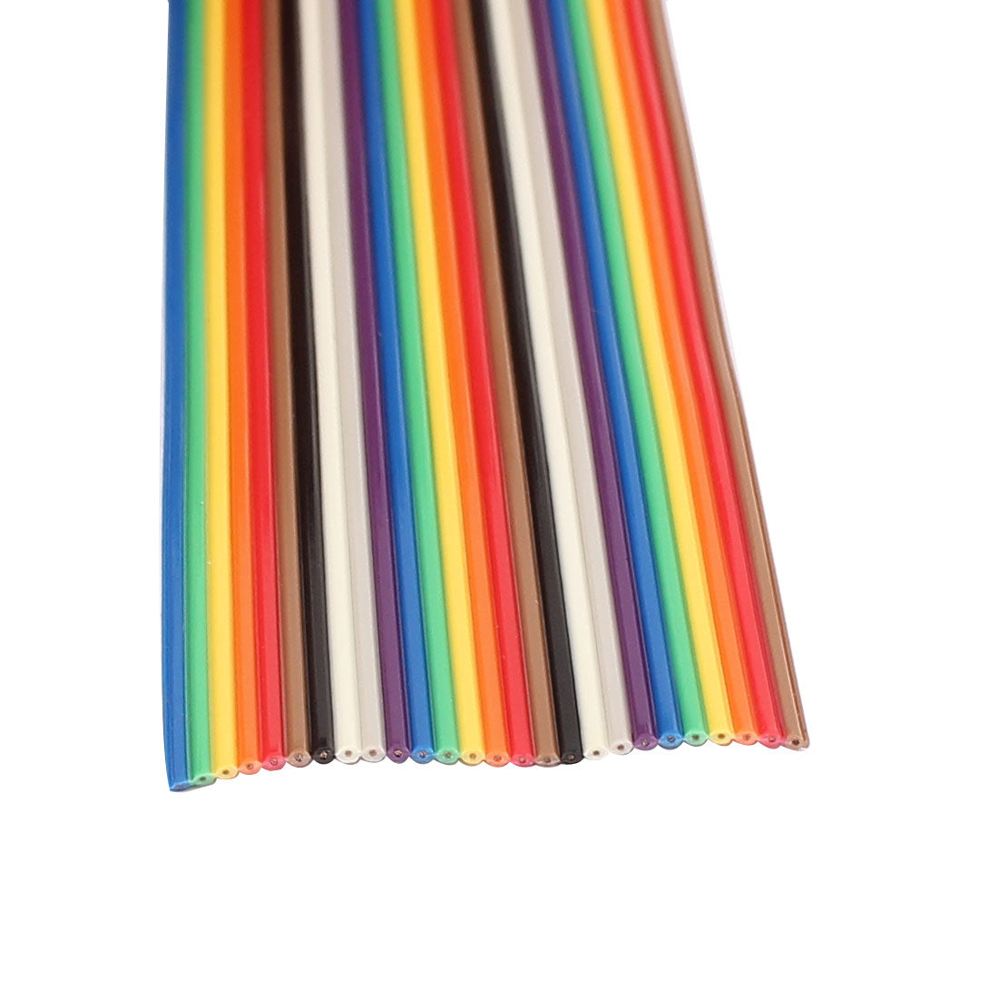 Harfington 2pcs 67cm 2.2ft Long 26Pin 1.27mm Pitch Conductor Rainbow Color Flat Ribbon Cable IDC Wire