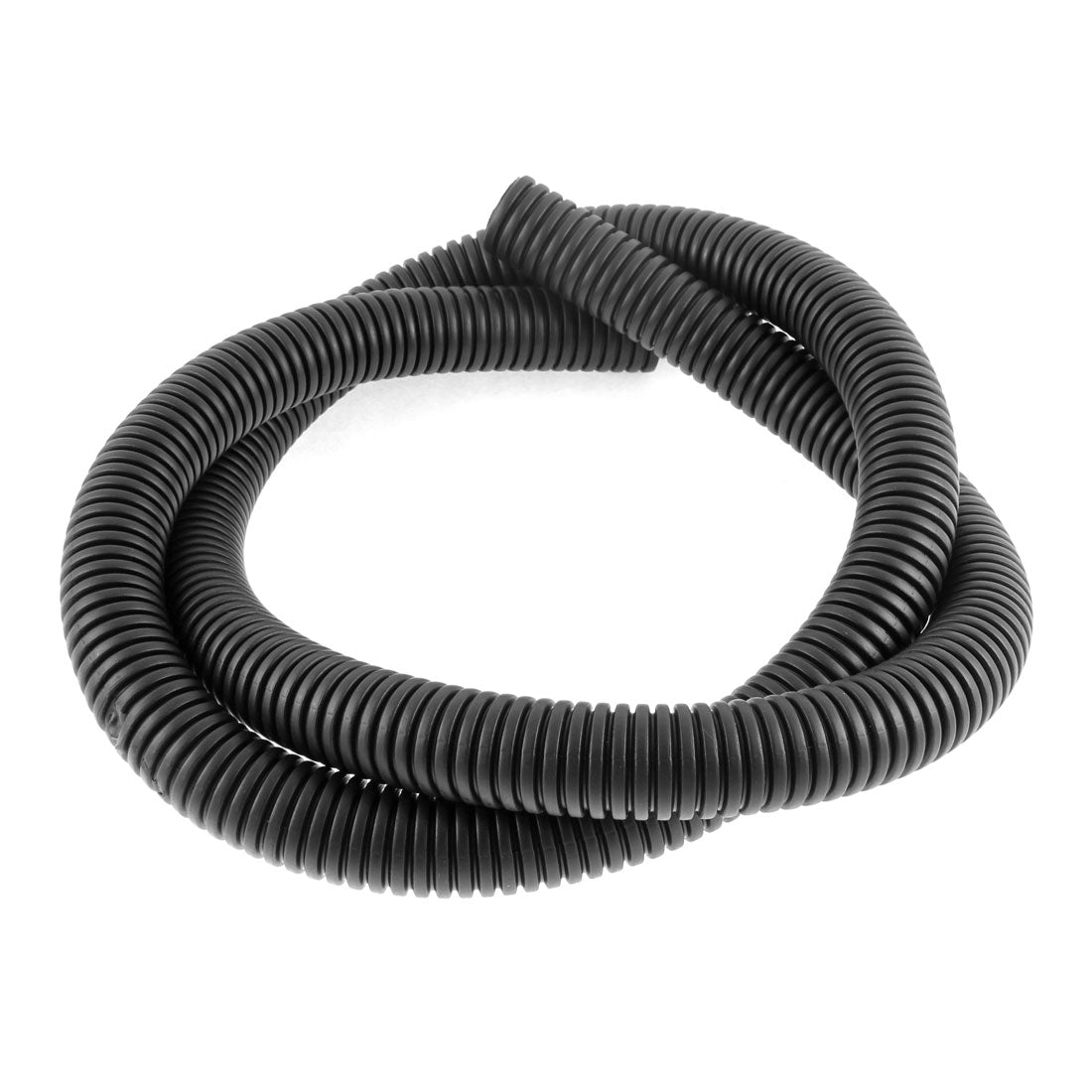 Harfington 1.5 M 24 x 28 mm Plastic Corrugated Conduit Tube for Garden,Office Black