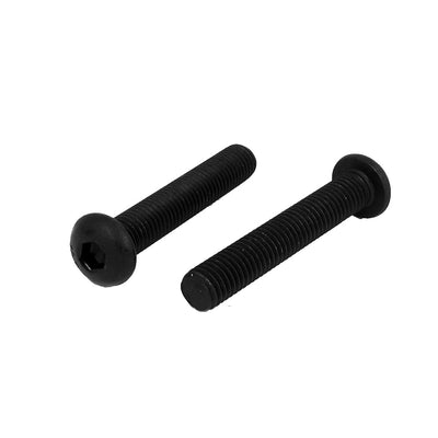 Harfington M10×60mm Alloy Steel Hex Socket Button Head Machine Screws Black 2pcs