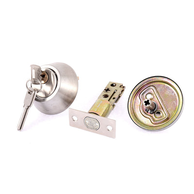 Harfington Cylinder Shape Single Deadbolt Security Door Keyed Locks knob Lockset