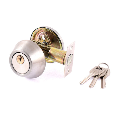 Harfington Cylinder Shape Single Deadbolt Security Door Keyed Locks knob Lockset