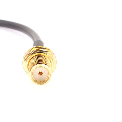 Harfington Uxcell SMA-KY Female to RP-TNC-J Female RG174 Coaxial Cable Pigtail 15cm