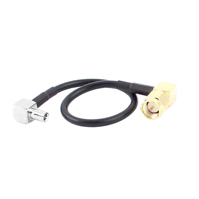 Harfington Uxcell TS9 Male to SMA-JW Female RG174 Coaxial Cable Pigtail 15cm