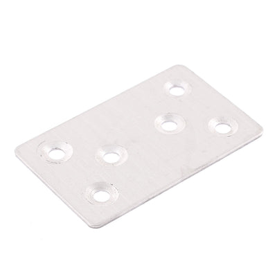 Harfington 60mm×38mm Stainless Steel Flat Mending Repair Plate Connector Joining Bracket