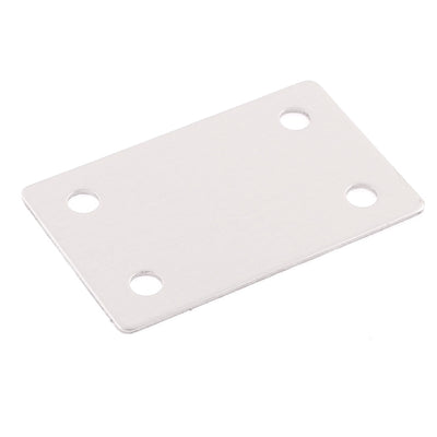 Harfington 55mm×35mm Flat Mending Repair Plate Bracket Fastener Connector 4 Holes