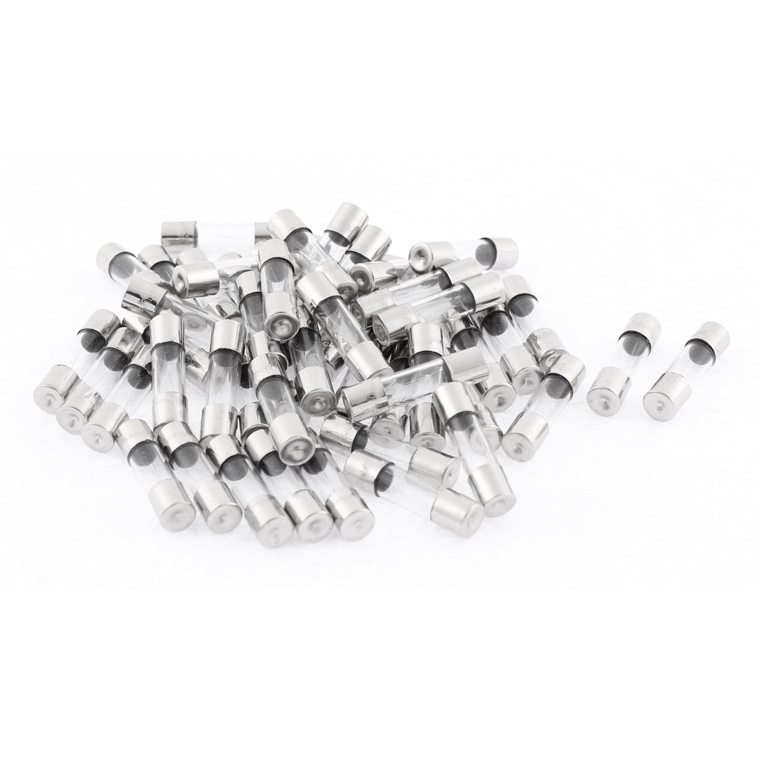 Harfington 250V 0.1A Fast Quick Blow Glass Fuses 5×20mm 50pcs