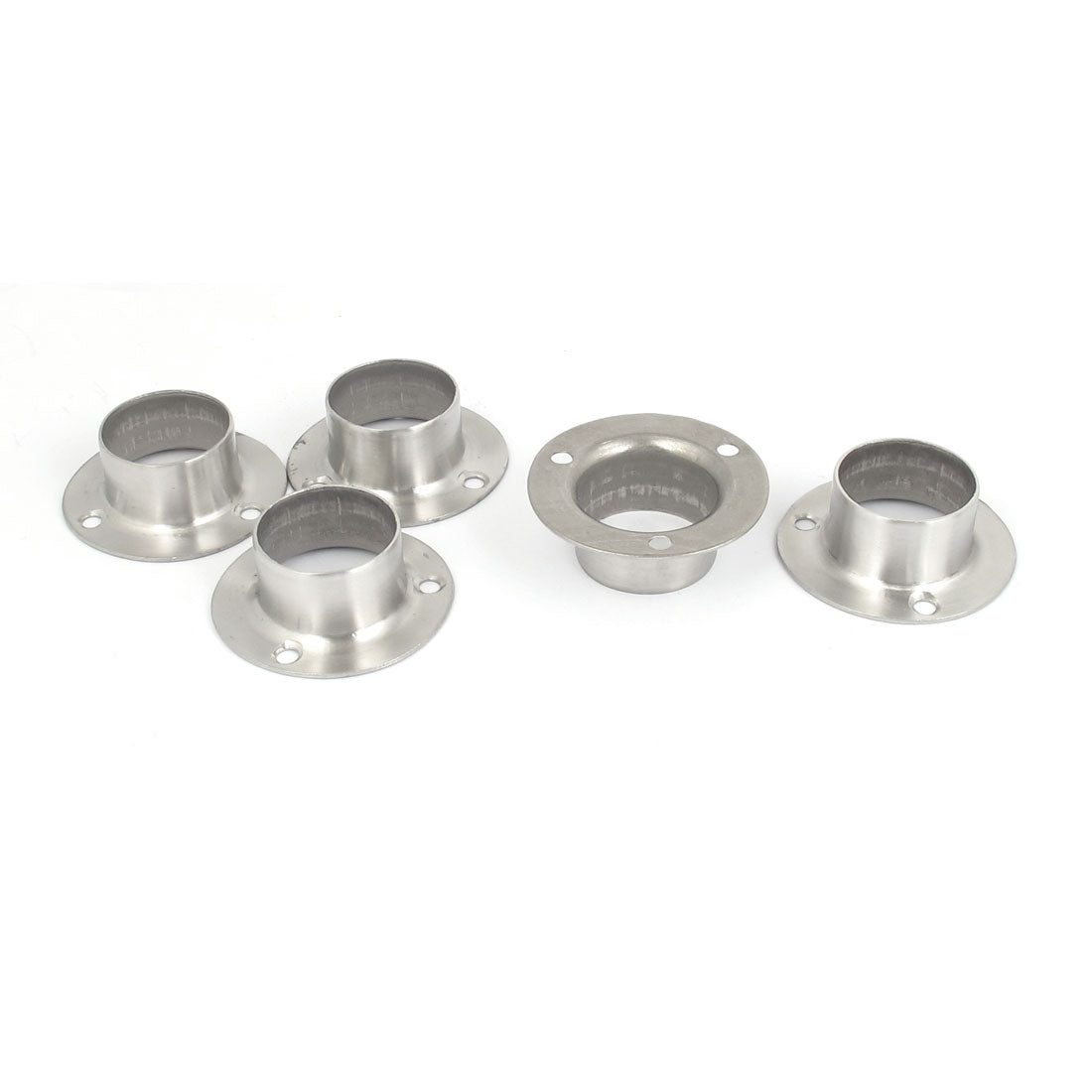 Harfington Closet Wardrobe Hanging Rail Rod End Support Bracket Socket 5pcs for 32mm Dia Pipe