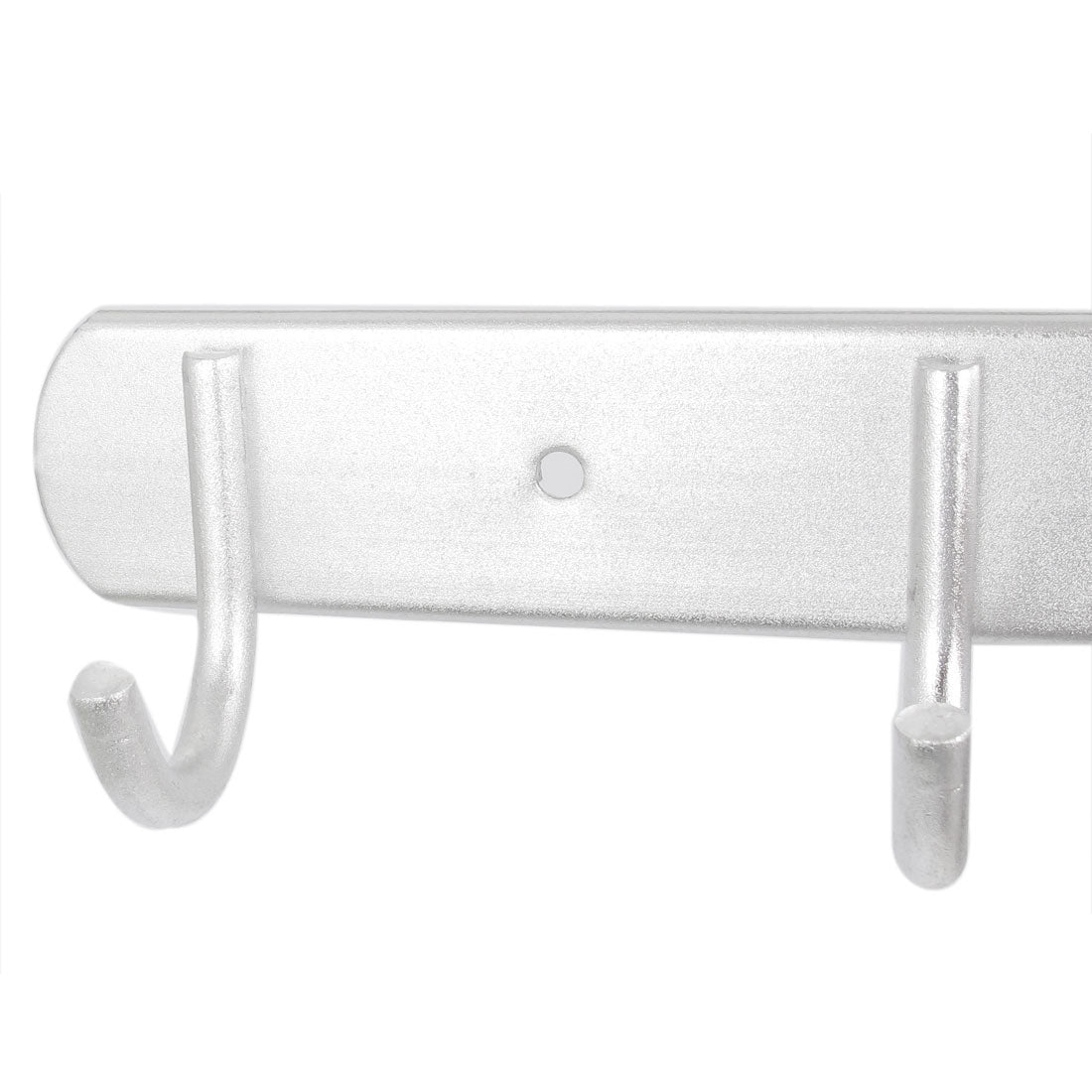 uxcell Uxcell Bedroom Kitchen Aluminum 6 Hooks Wall Mounted Hanger Towel Clothes Hanging Rack