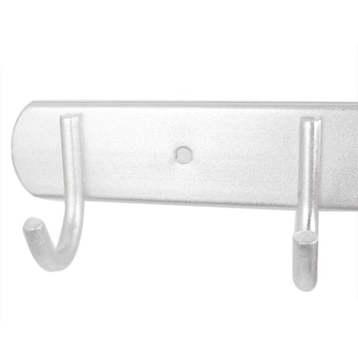 uxcell Uxcell Bedroom Kitchen Aluminum 6 Hooks Wall Mounted Hanger Towel Clothes Hanging Rack