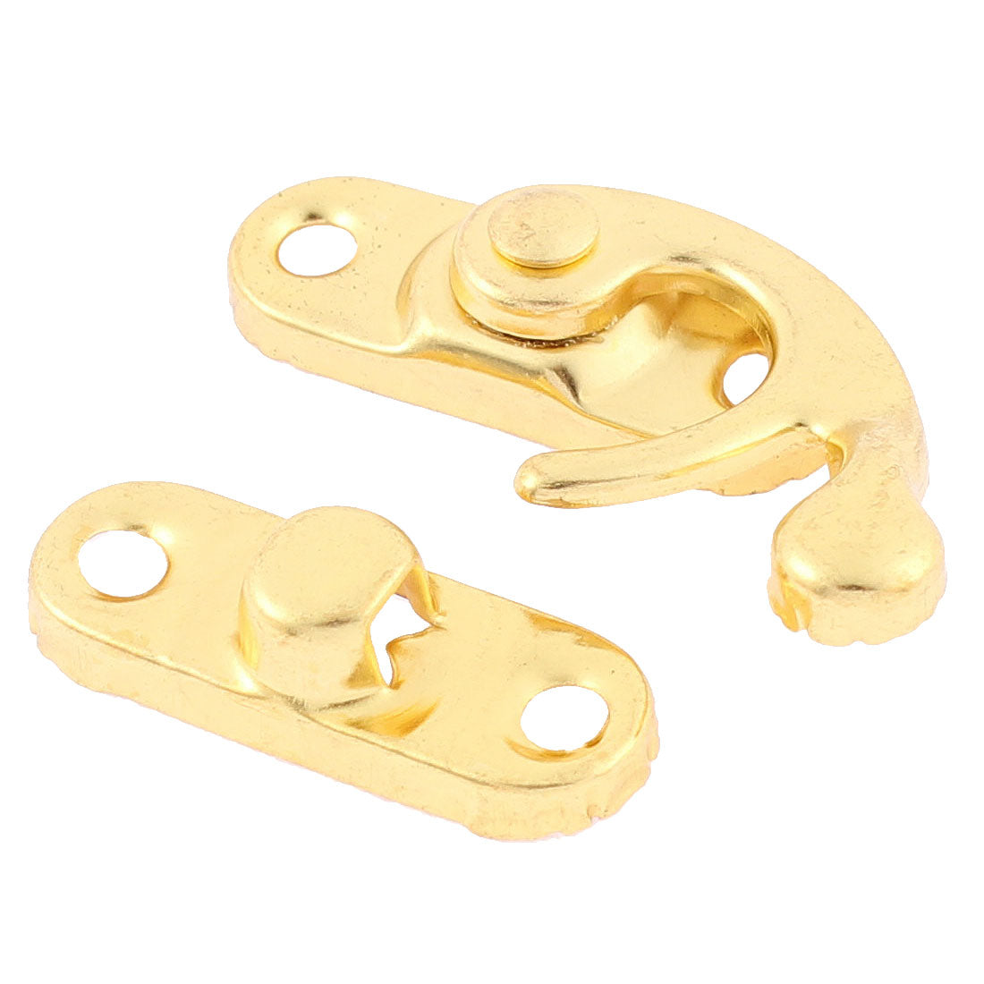 uxcell Uxcell Hook Hinge Lock Clasp Closure Box Latch Gold Tone 10 Sets