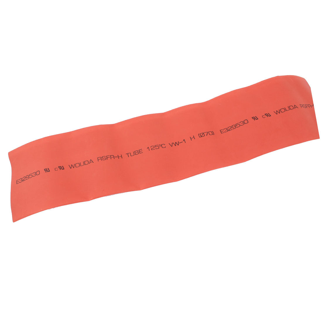 Harfington 50cm Long 70mm Diameter Red Polyolefin Heat Shrink Cover Wiring Shrinkable Tube