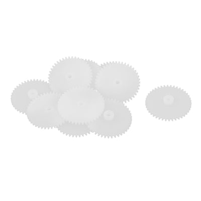 uxcell Uxcell 10Pcs 42 Teeth 0.5 Modulus Plastic Single Reduction Motor Gear for RC Airplane