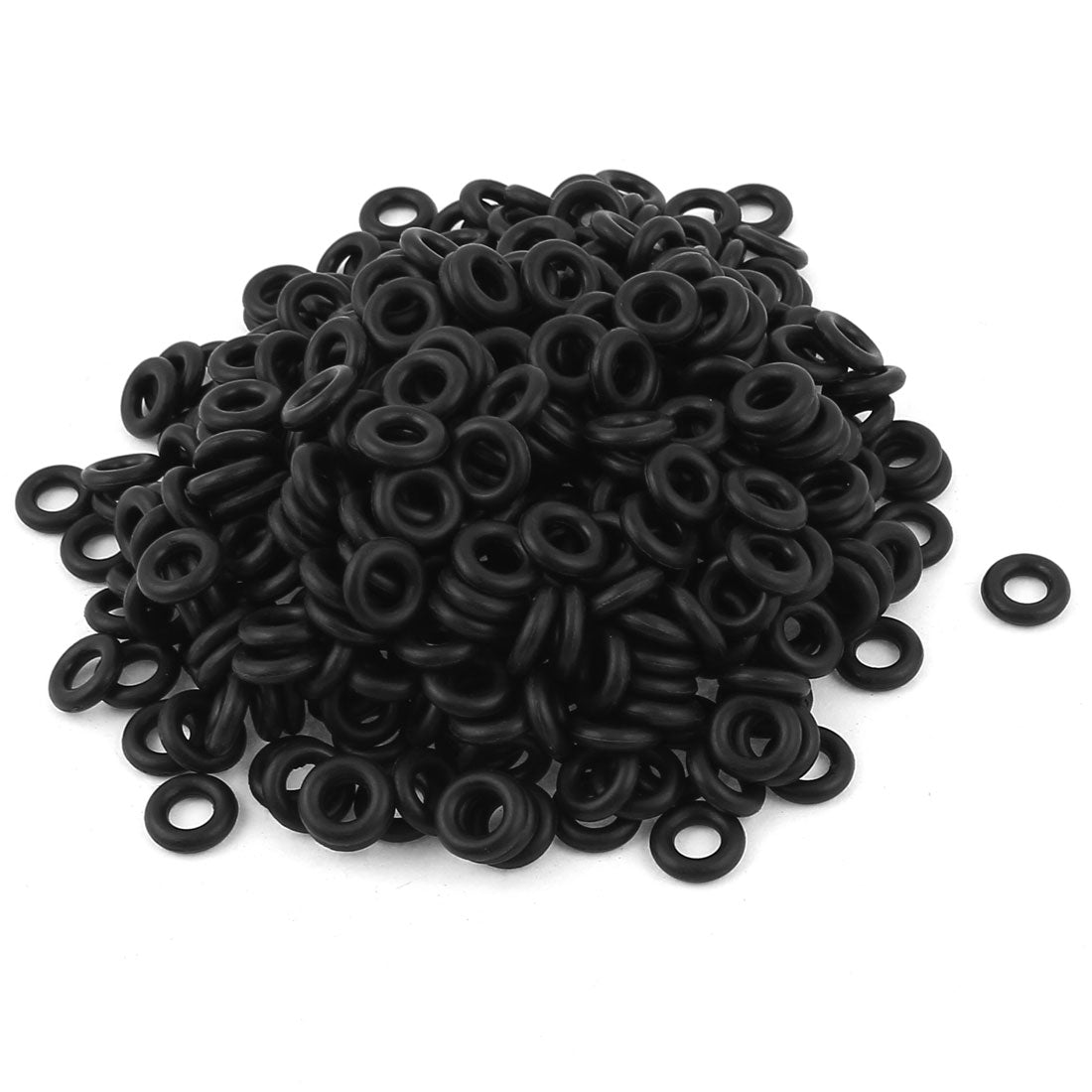 uxcell Uxcell 500 Pcs Rubber O Shaped Rings Oil Seal Gasket Washer Black 12mm x 6mm x 3mm