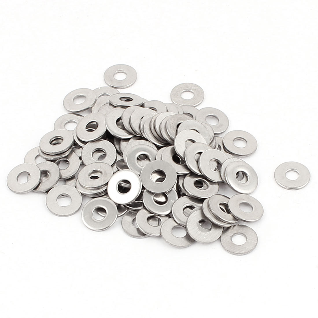 uxcell Uxcell M3 3mm Metric 304 Stainless Steel Flat Washer Gaskets 100pcs