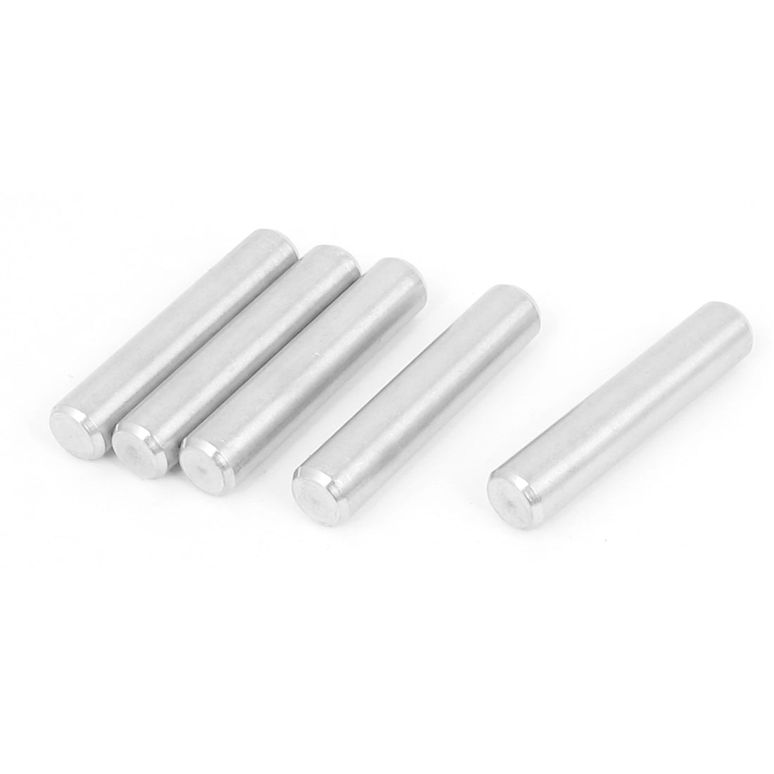 Harfington 8mm×40mm 304 Stainless Steel Dowel Pins Fasten Elements Silver Tone 5pcs