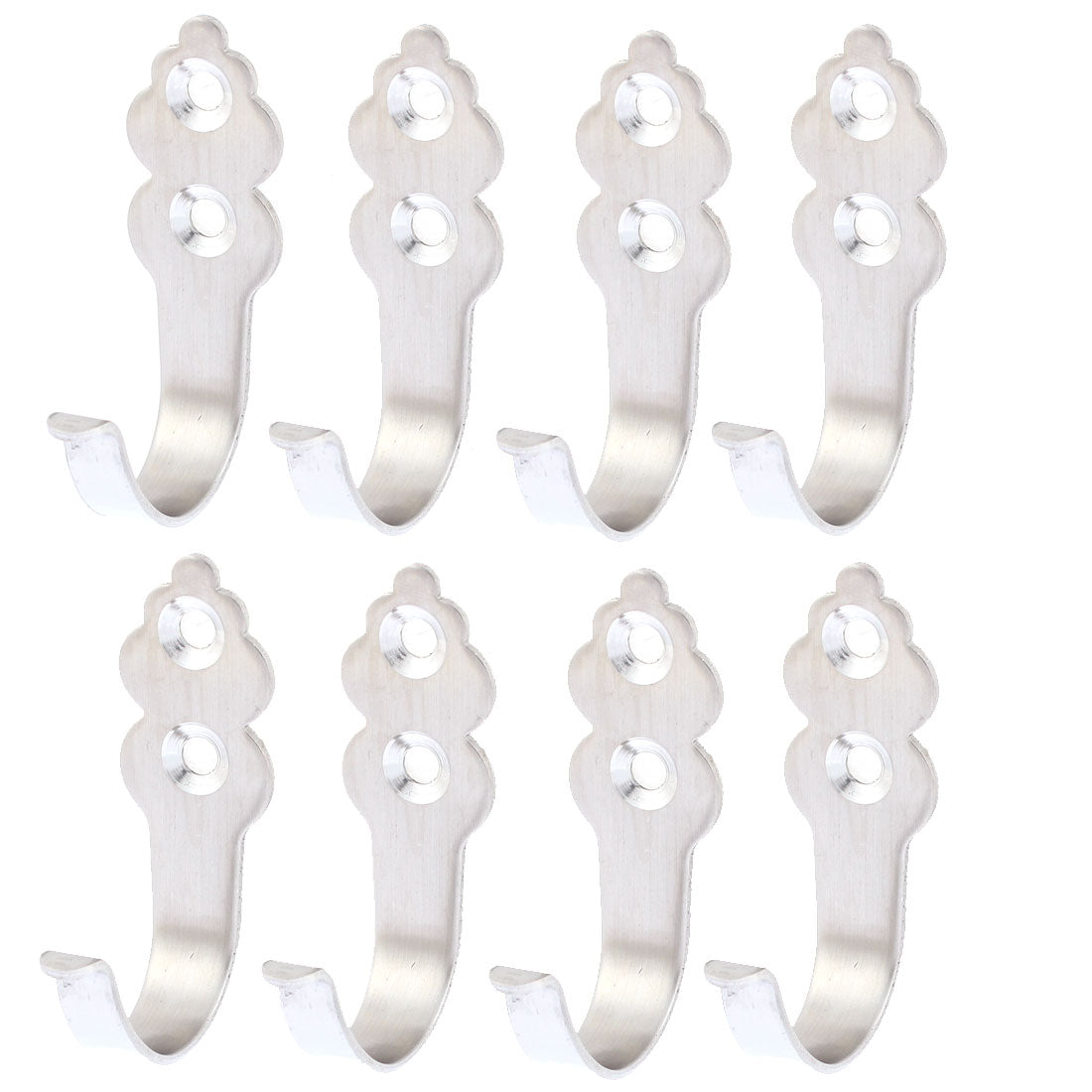 uxcell Uxcell Coat Dress Door Wall Robe Single Hooks Garment Hanger 8PCS