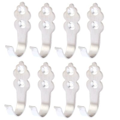 Harfington Uxcell Coat Dress Door Wall Robe Single Hooks Garment Hanger 8PCS