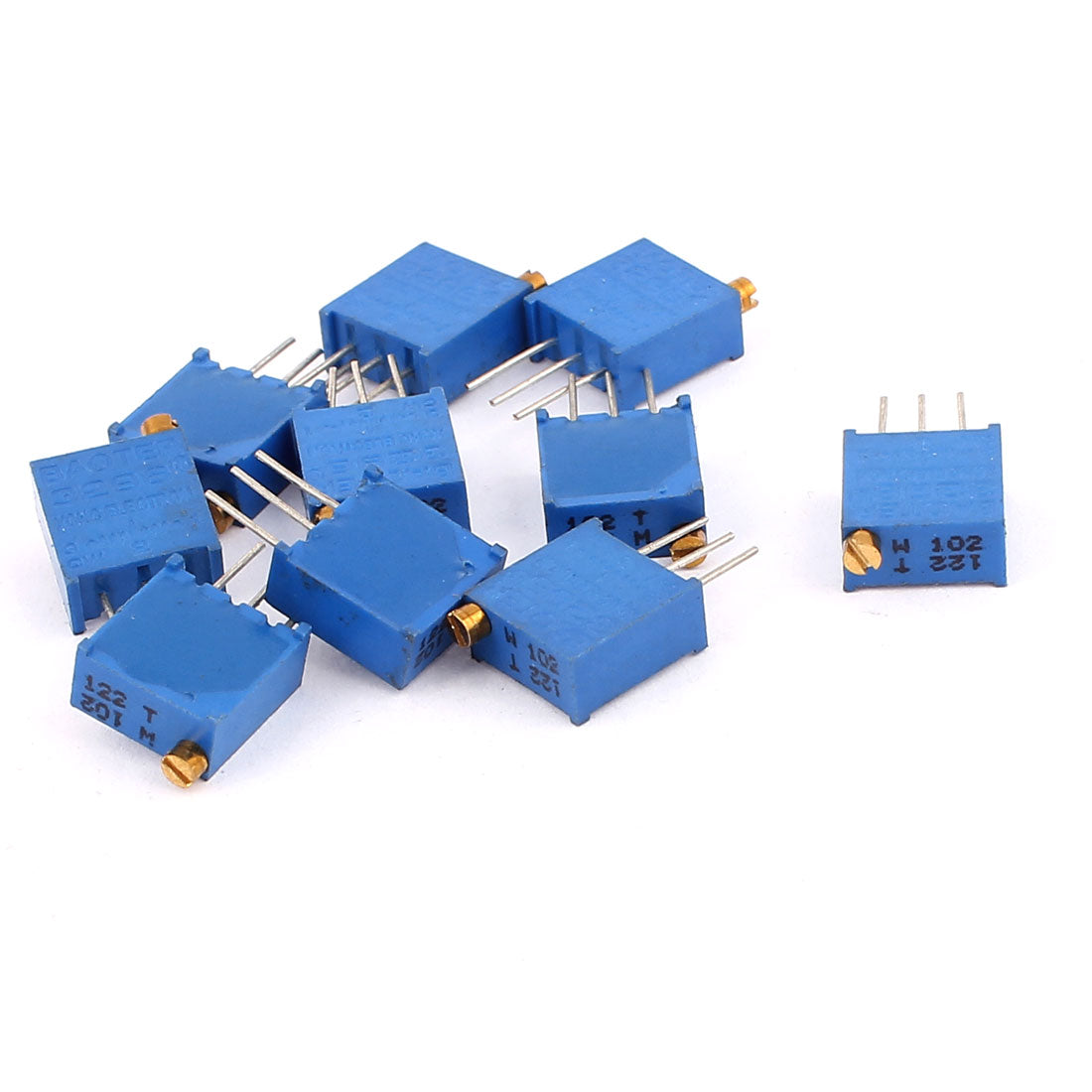 uxcell Uxcell 10 Pcs 3296W 1K ohm Multiturn Potentiometer Pot Variable Resistor