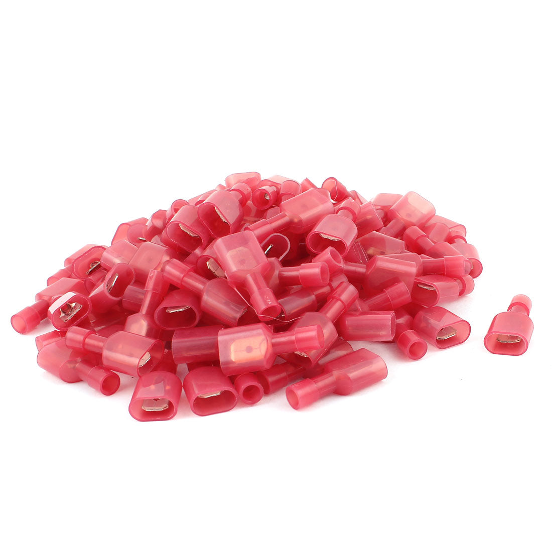 Harfington 55Sets 22-16 AWG Wire Insulated Male Female Spade Crimp Terminal Connectors Red