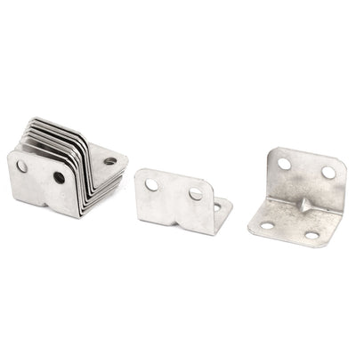 uxcell Uxcell Shelf Support Corner Brace Joint Metal Right Angle Bracket 25mmx25mmx30mm 10pcs