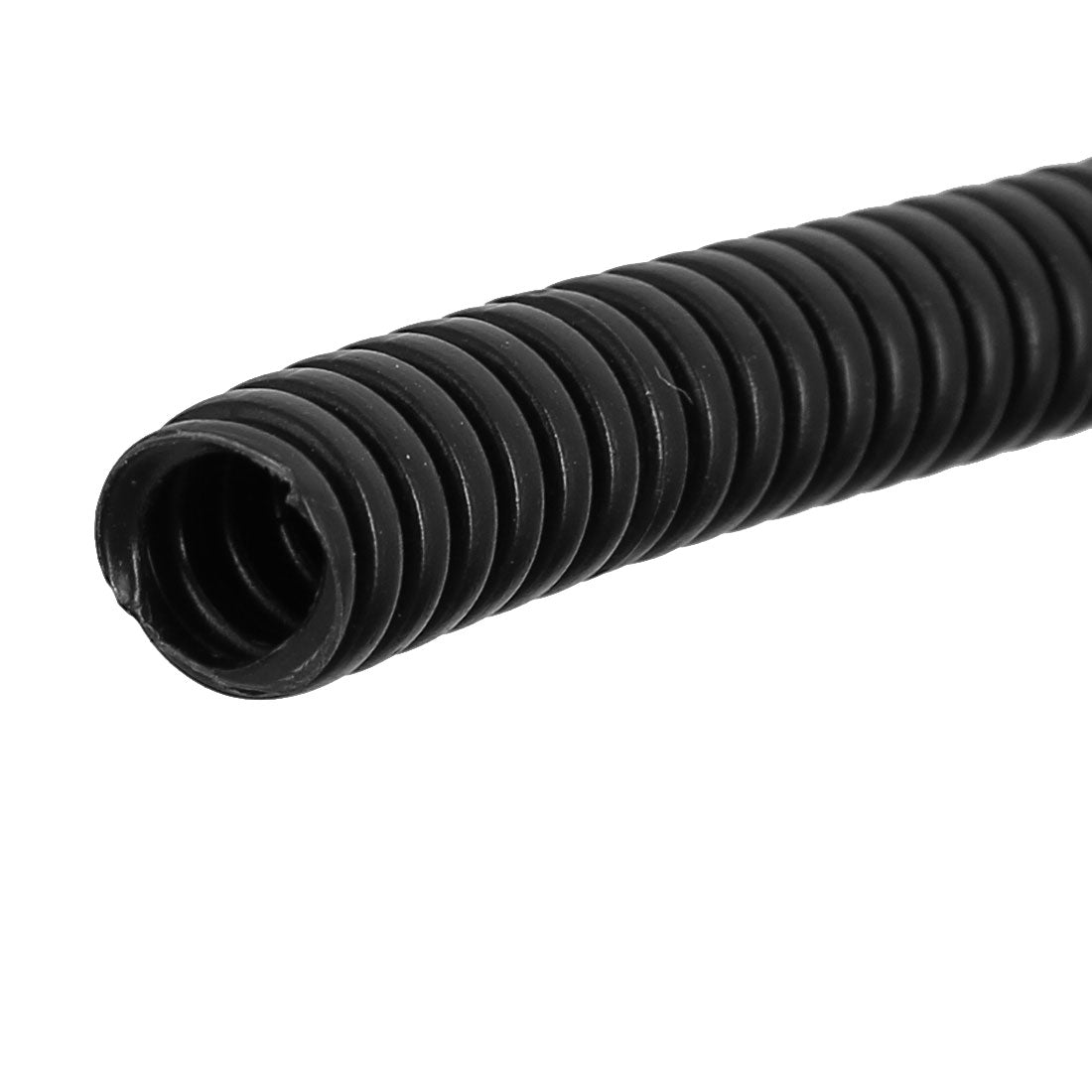 Harfington 15 M 8 x 10 mm Plastic Flexible Corrugated Conduit Tube for Garden,Office Black