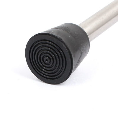 Harfington Home Office Stainless Steel Round Base Floor Mounted Door Stop Stopper 198mm Long