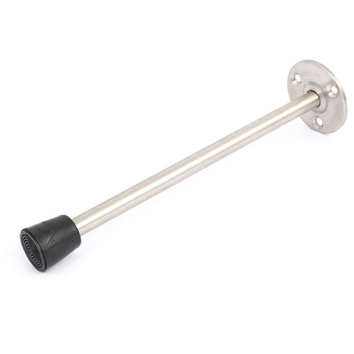 Harfington Home Office Stainless Steel Round Base Floor Mounted Door Stop Stopper 198mm Long