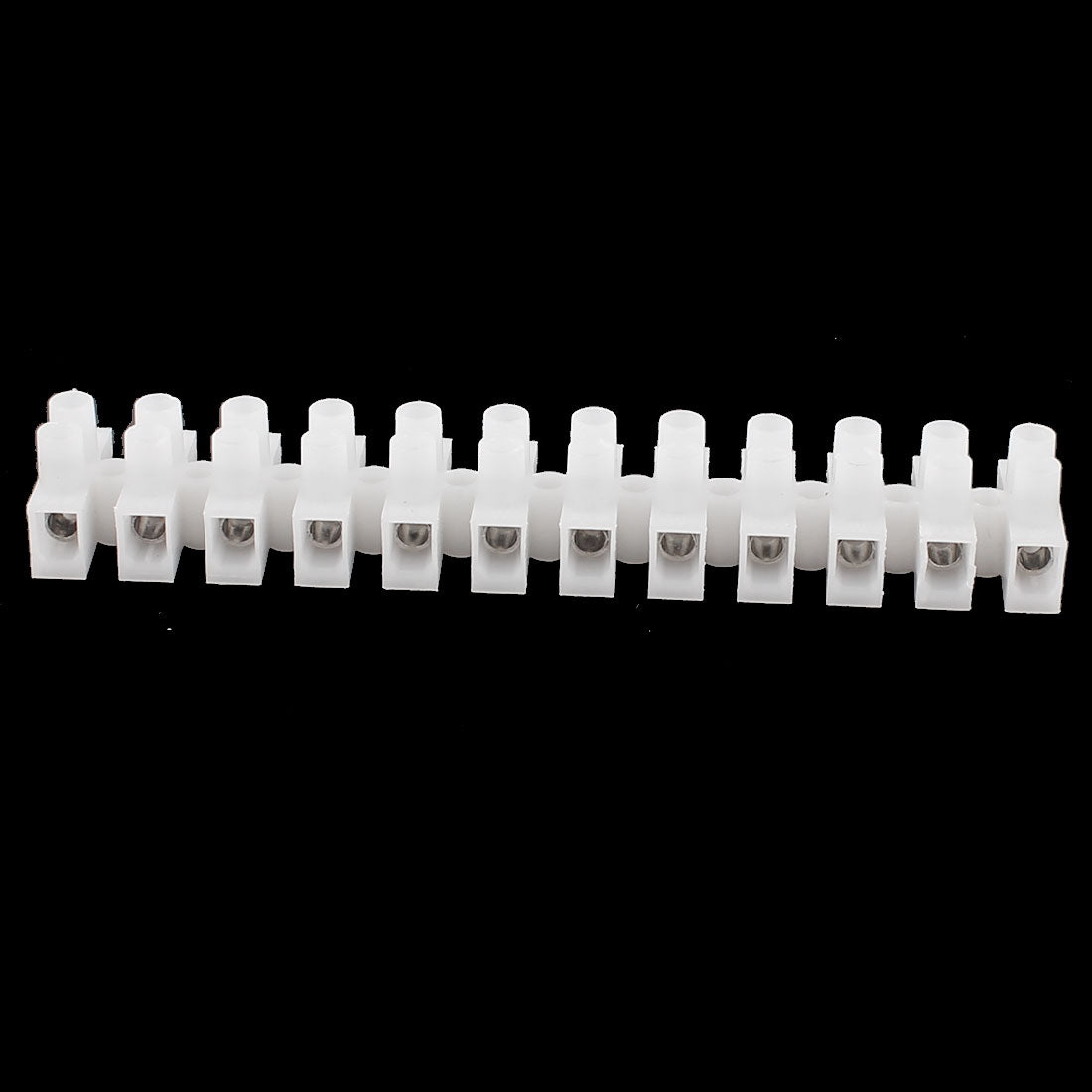 uxcell Uxcell AC 450V 30A Double Rows 12 Position Wire Connector Screw Terminal Barrier Block Strip 6pcs