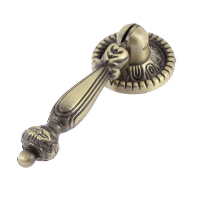 Harfington Uxcell Door Cupboard Cabinet Drawer Closet Retro Style Pendant Pull Handle Bronze Tone