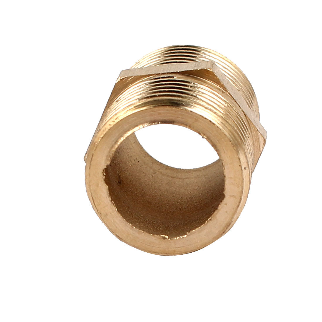 uxcell Uxcell Air Fuel Water Pipe 1/2BSP Male Thread Brass Hex Nipple Fitting 30mm Long