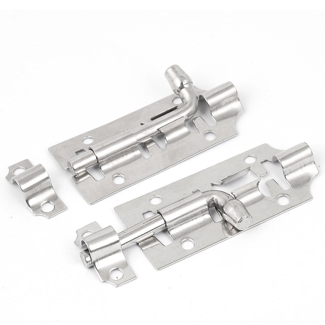 uxcell Uxcell 3.15" Long 28mm Width Safety Guard Latch Slide Lock Door Drawer Barrel Bolt 2pcs