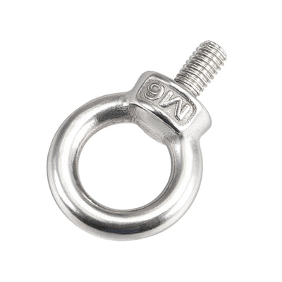 Harfington Machinery Shoulder Lifting Eye Bolt M6×12mm Male Thread 8pcs