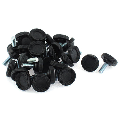 uxcell Uxcell Adjustable Leveling Feet Foot Mounts Pads M8 x 19mm Thread 30pcs