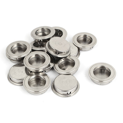 Harfington Uxcell 41mm Round Flush Drawer Sliding Door Concealed Pull Handle Knob 15 Pcs