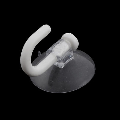 Harfington Uxcell Kitchen Bathroom Clear White Suction Cup Wall Hooks Hanger Sucker 4pcs