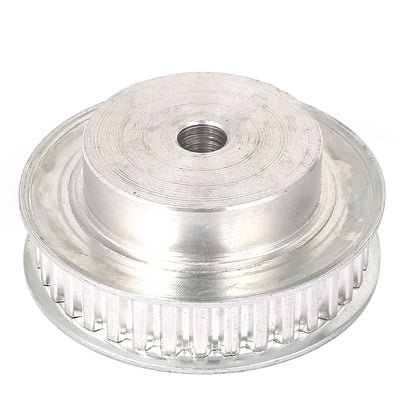 Harfington 13mm Belt Width 8mm Bore 36 Teeth Synchronous Timing Pulley Silver Tone