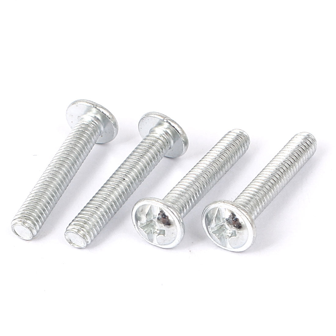 uxcell Uxcell Closet Drawer Door Flower Print Round Stainless Steel Pull Handle Knob Silver Tone 4pcs