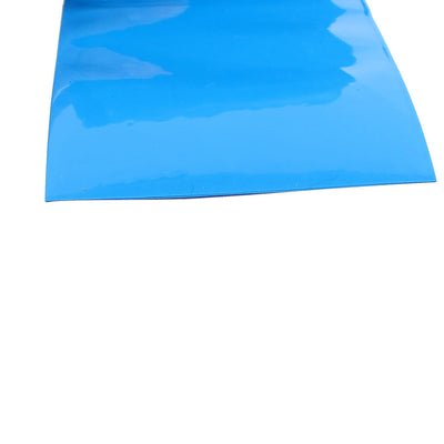 Harfington 6.6ft 60mm Flat 38mm Dia PVC Heat Shrink Tubing Blue for 18650 Battery