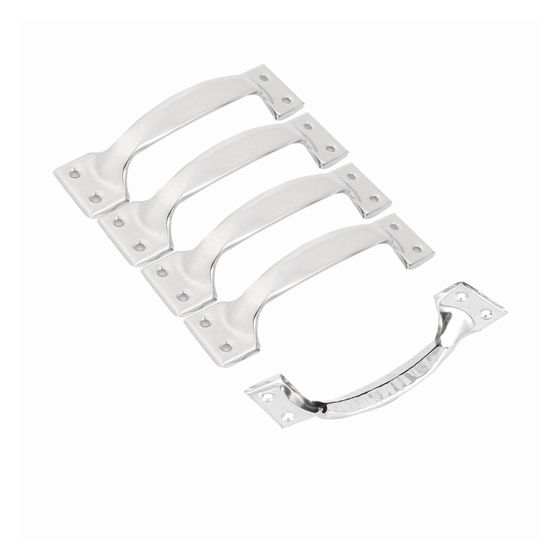 uxcell Uxcell Bedroom Door Cabinet Closet Cupboard Metal Pull Handle Grip 120mm Length Silver Tone 10pcs