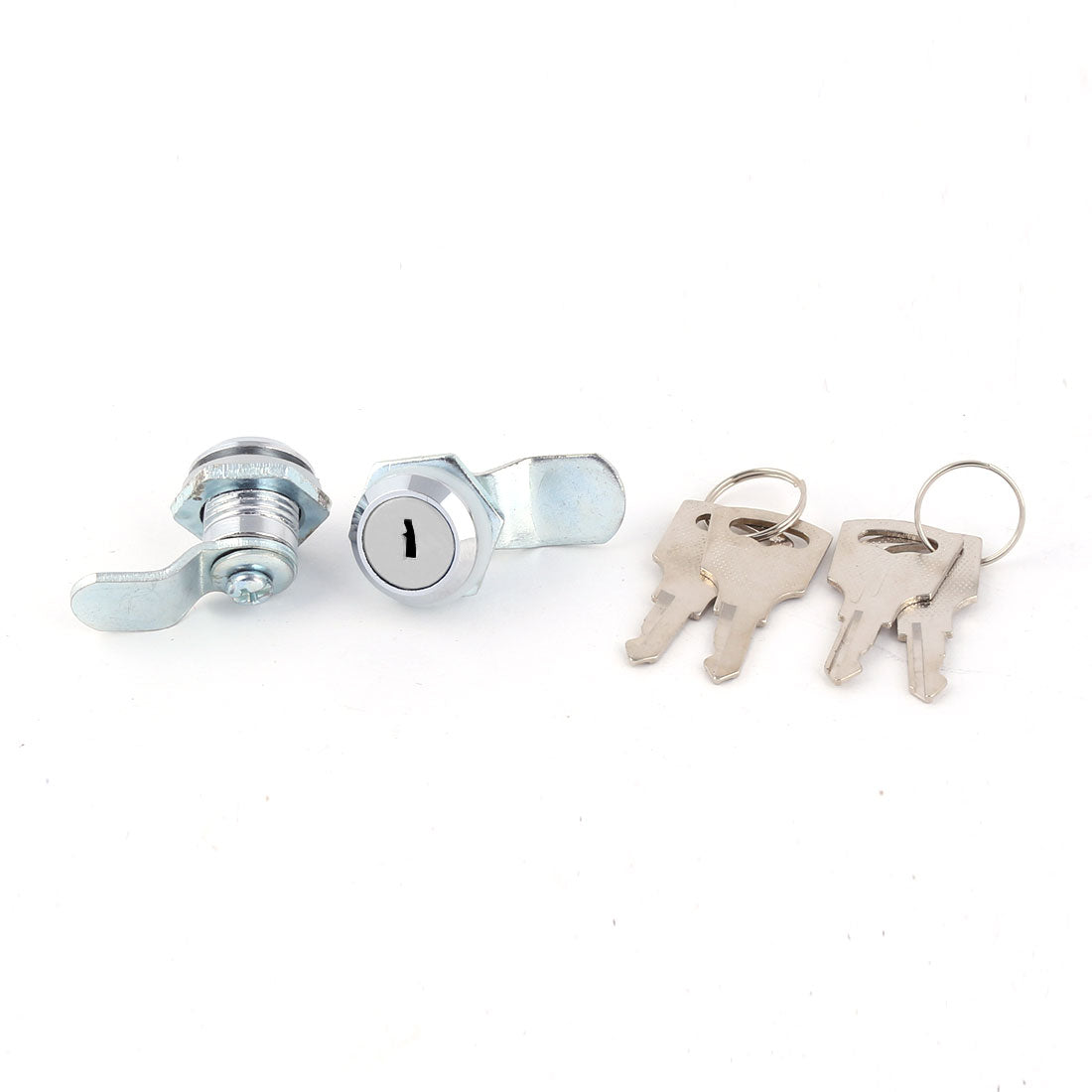 uxcell Uxcell Tool Box Mailbox Cabinets Drawer Locking Security Metal Round Head Cam Lock 2pcs w Keys