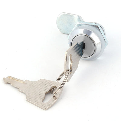 Harfington Uxcell Tool Box Mailbox Cabinets Drawer Locking Security Metal Round Head Cam Lock 2pcs w Keys