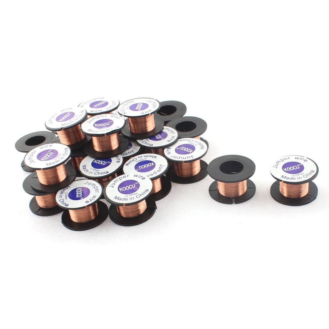 Harfington 0.1mm Dia Jewelery Scrap Repair Enamelled Soldering Solder Wire Reel 25pcs