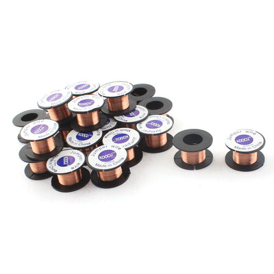 Harfington 0.1mm Dia Jewelery Scrap Repair Enamelled Soldering Solder Wire Reel 25pcs