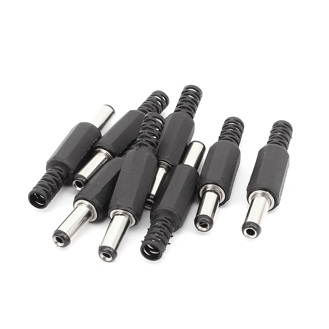 uxcell Uxcell 8PCS 5.5mm x 2.1mm Solder DC Power Jack Male Connector Adapter
