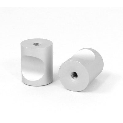 Harfington Door Cabinet Drawer Dresser Cylinder Shaped Pull Handle Knob Silver Tone 6pcs