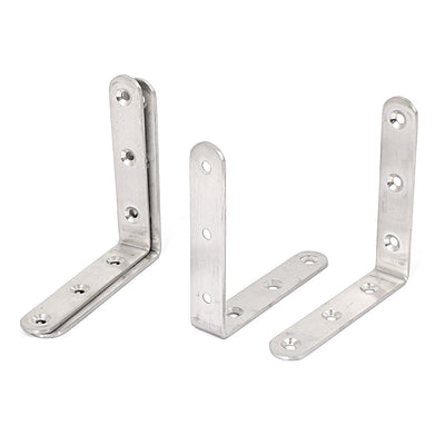 uxcell Uxcell Furniture Shelf L Shaped Angle Brackets Corner Braces Supports 10cmx10cm 4pcs